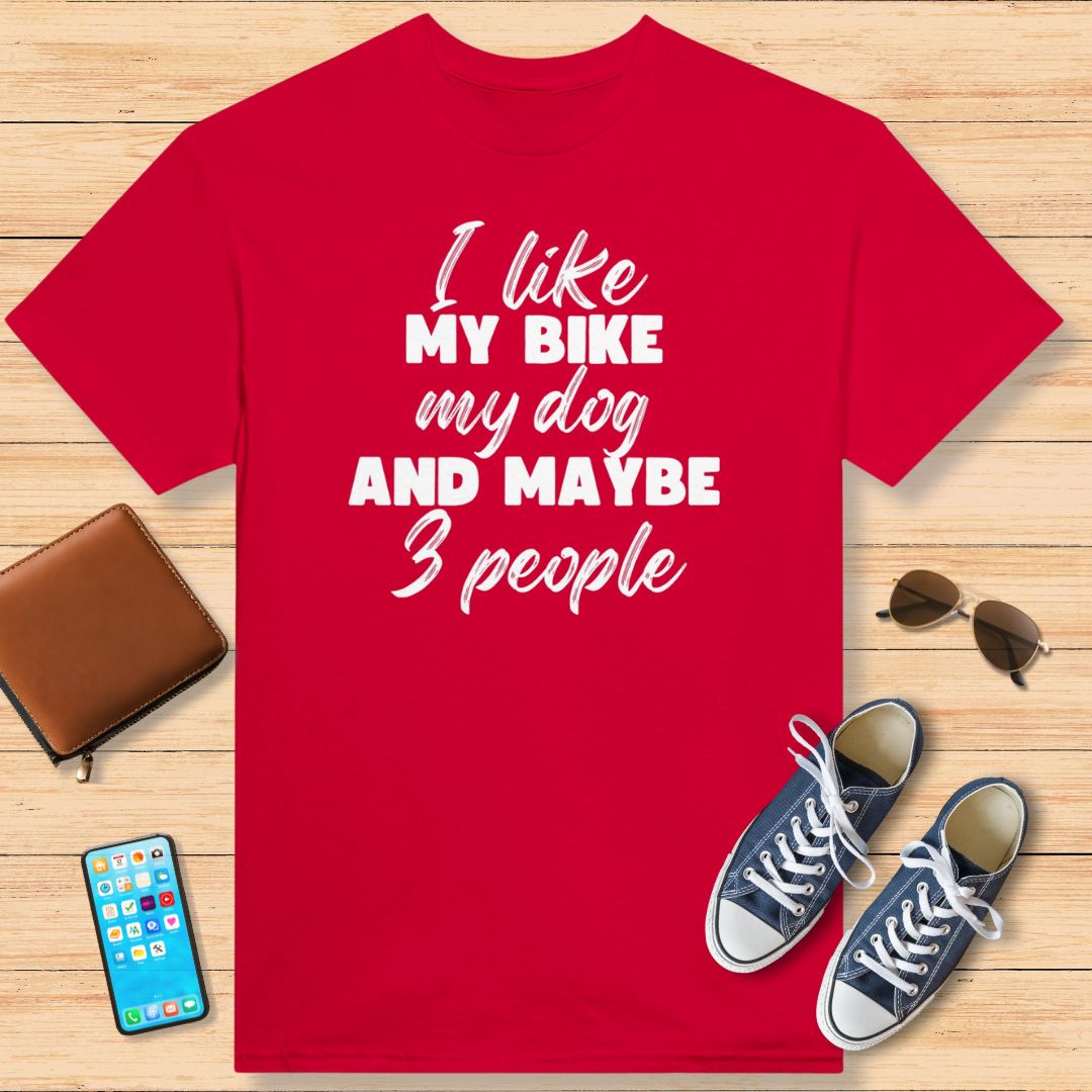 My Bike My Dog T-Shirt Rouge