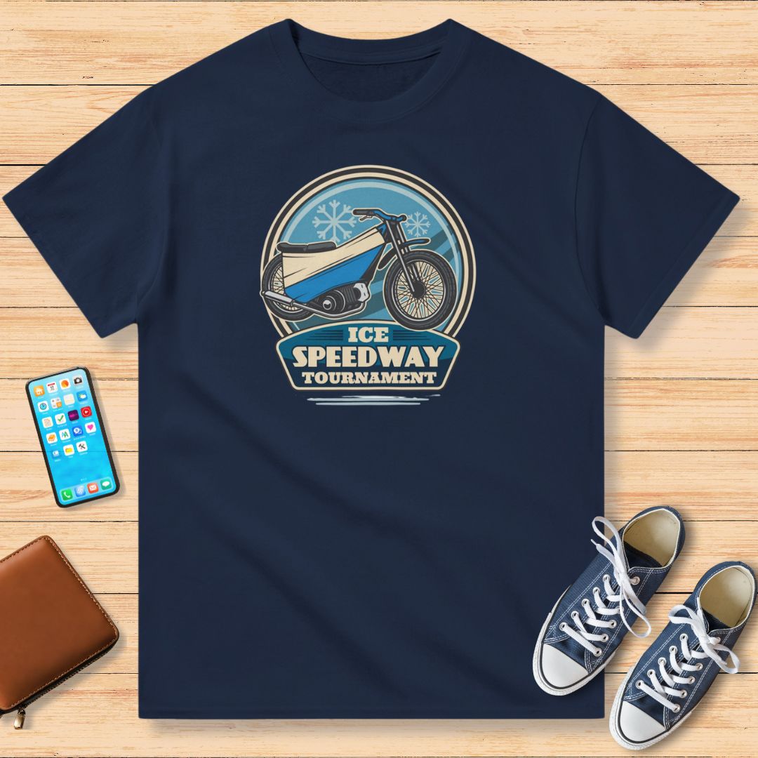 Ice Speedway T-Shirt Marine