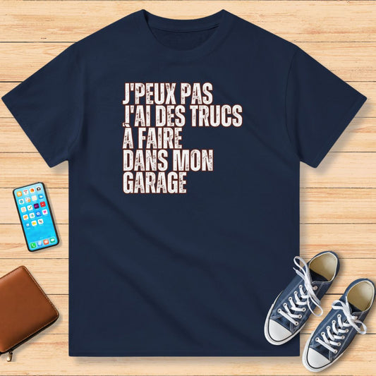 J'Peux Pas Garage T-Shirt Marine