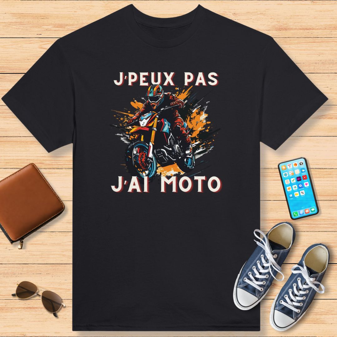 J'Peux Pas J'ai Moto T-Shirt Black