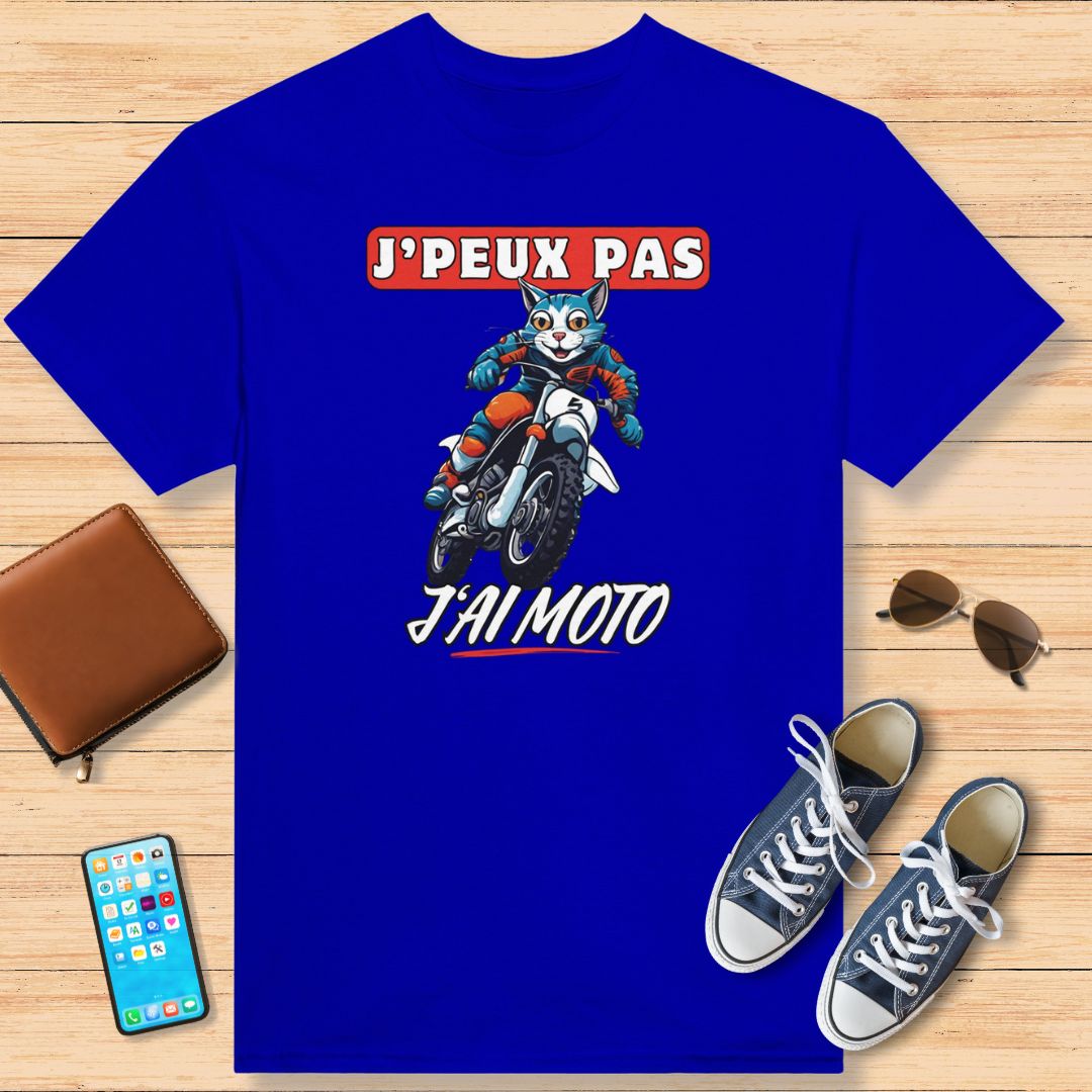 J'Peux Pas J'ai Moto T-shirt Royal