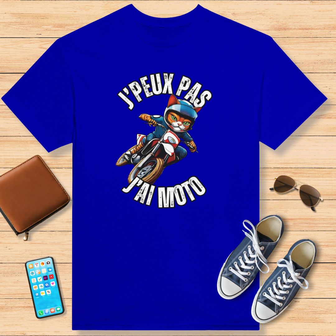 J'Peux Pas J'ai Moto T-shirt Royal