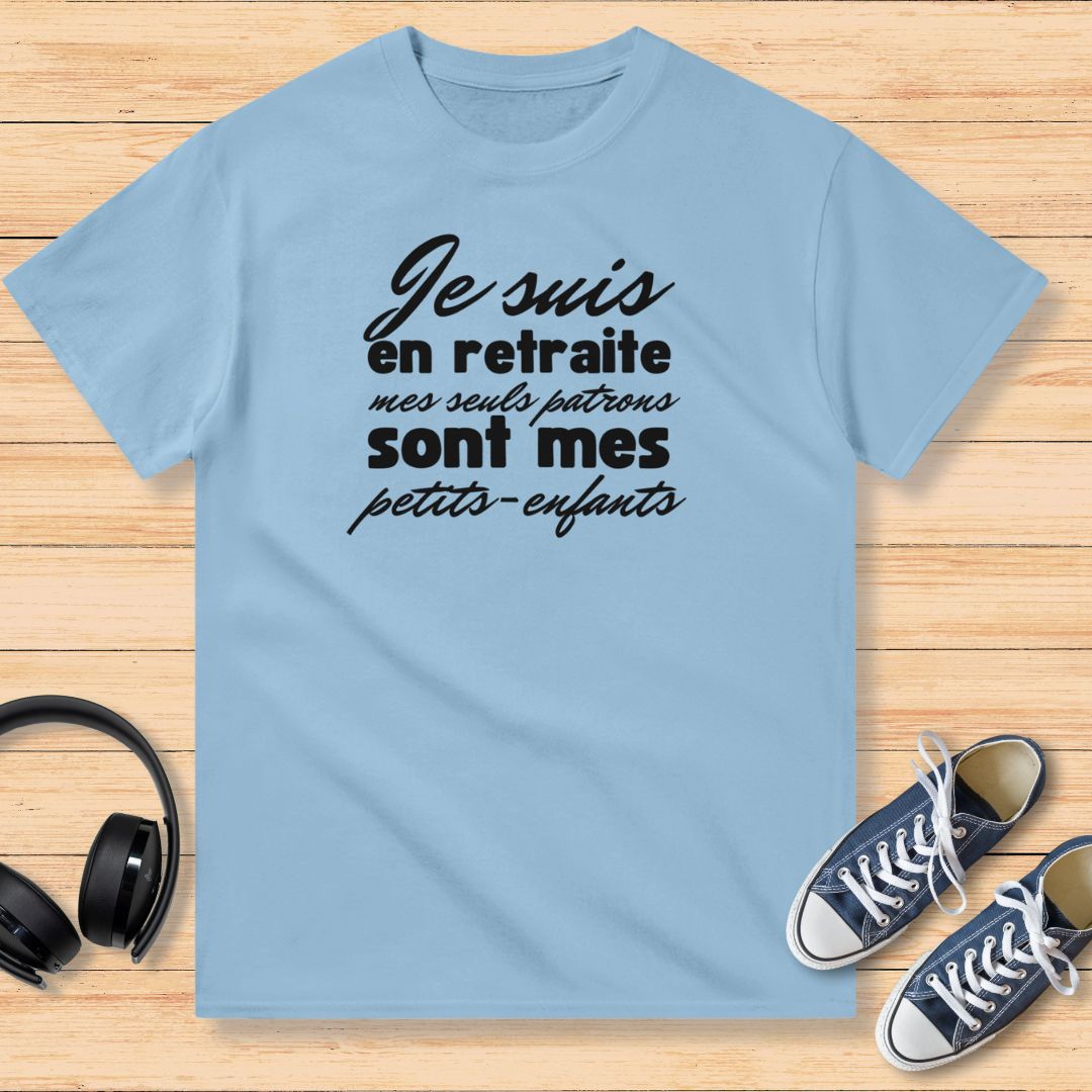 Retraite Petits-Enfants T-Shirt Light Blue