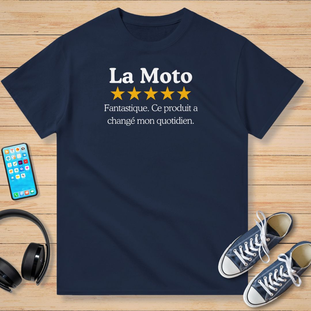 La Moto Cinq Étoiles T-Shirt Marine