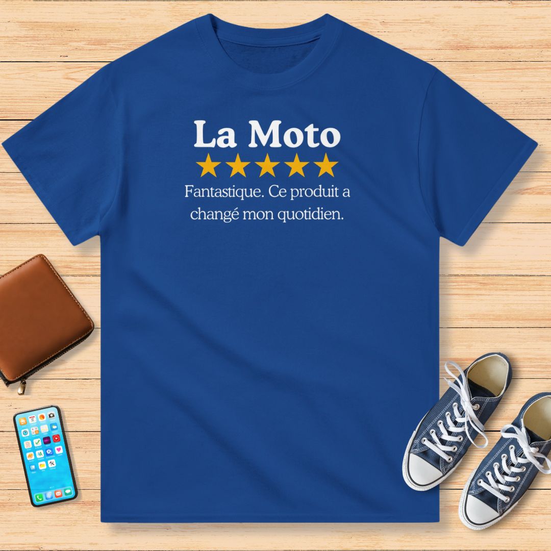 La Moto Cinq Étoiles T-Shirt Royal