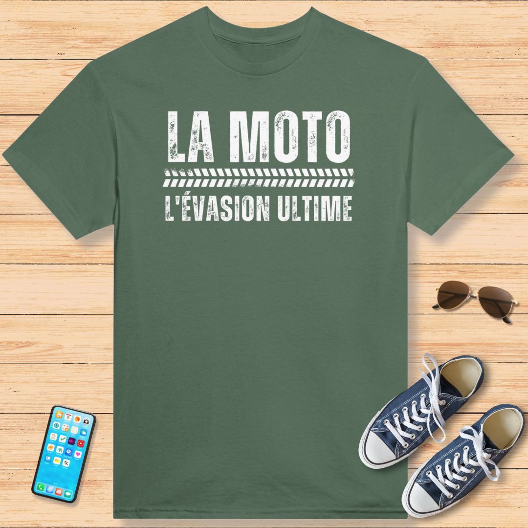 La Moto L'Évasion Ultime T-Shirt Military Green