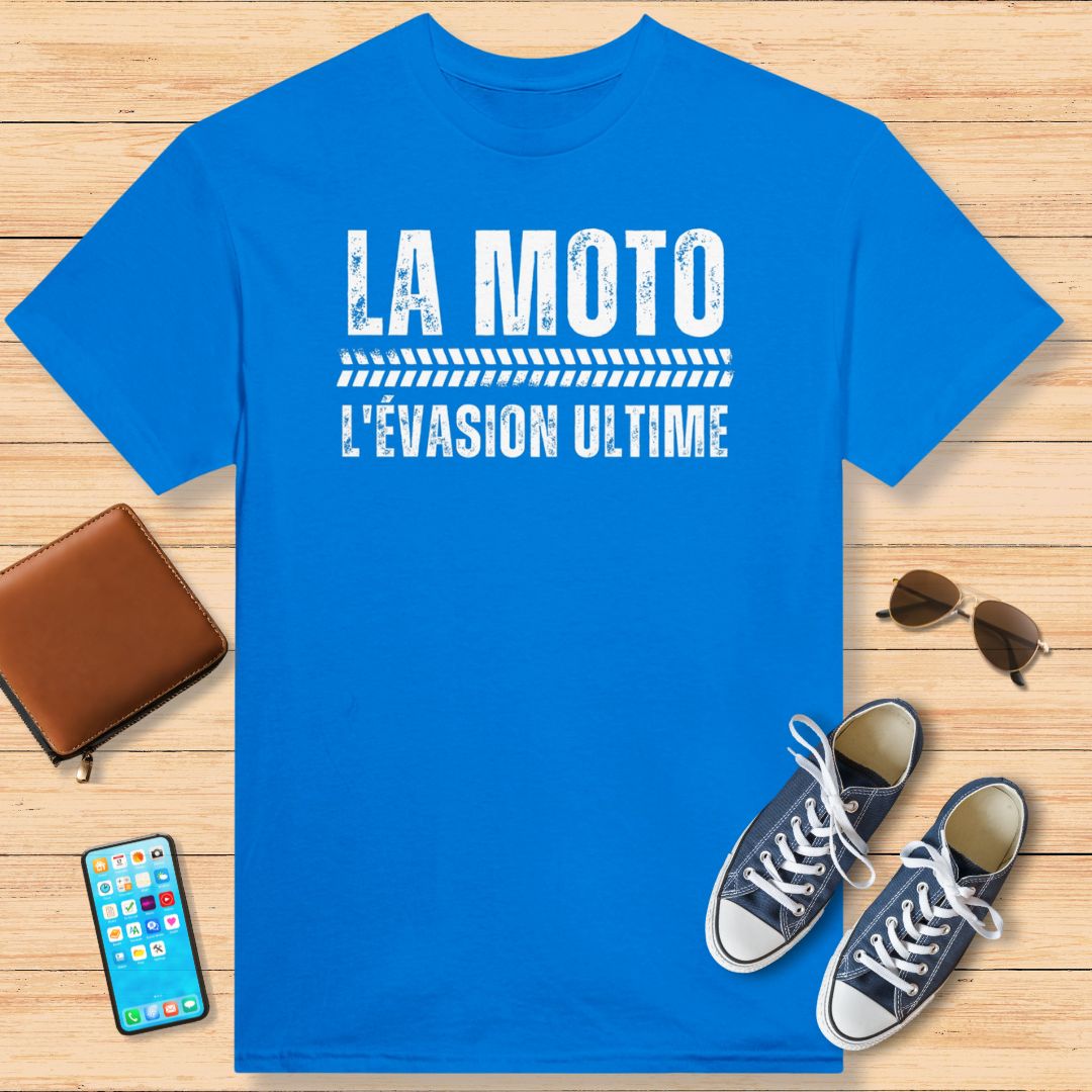 La Moto L'Évasion Ultime T-Shirt Royal