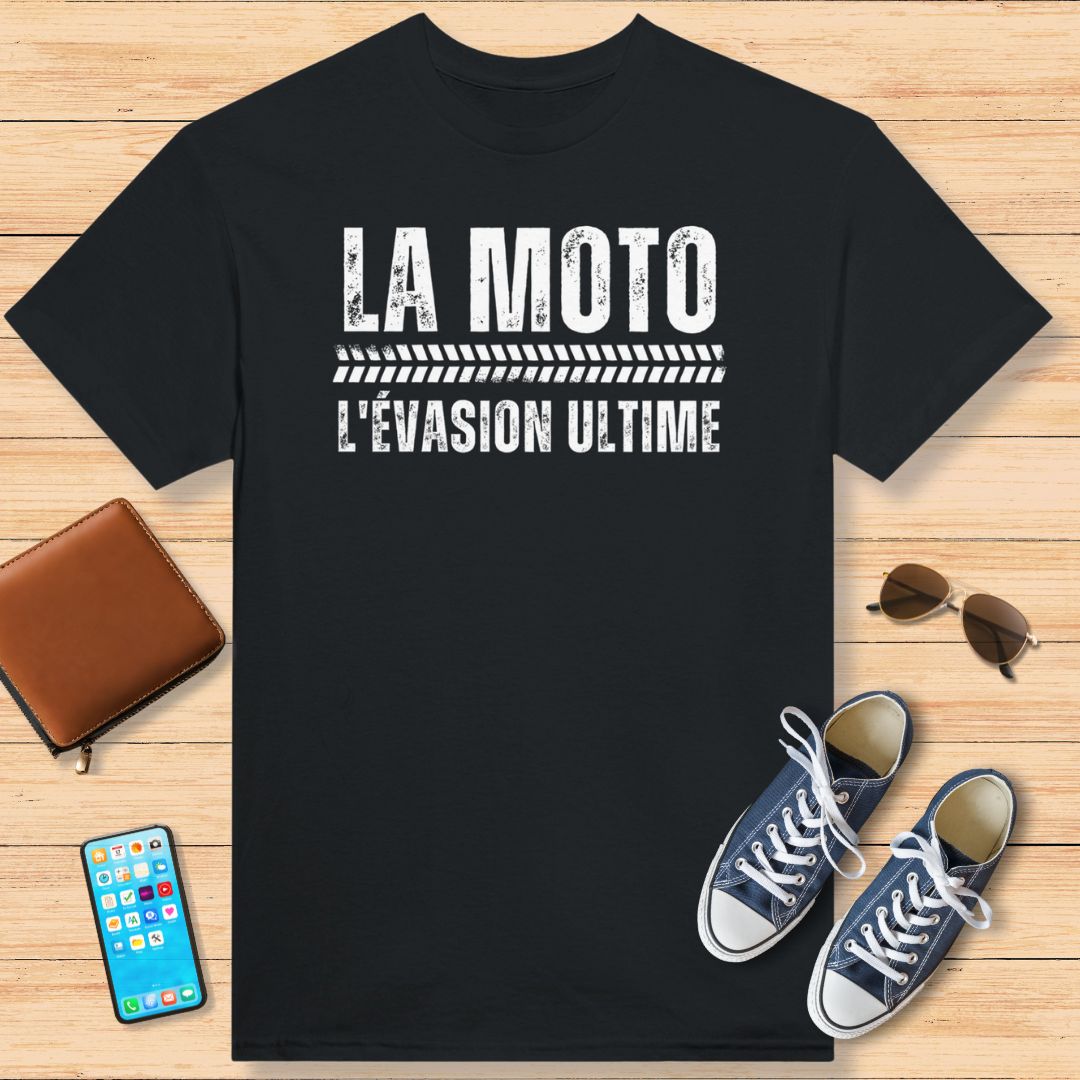 La Moto L'Évasion Ultime T-Shirt Noir