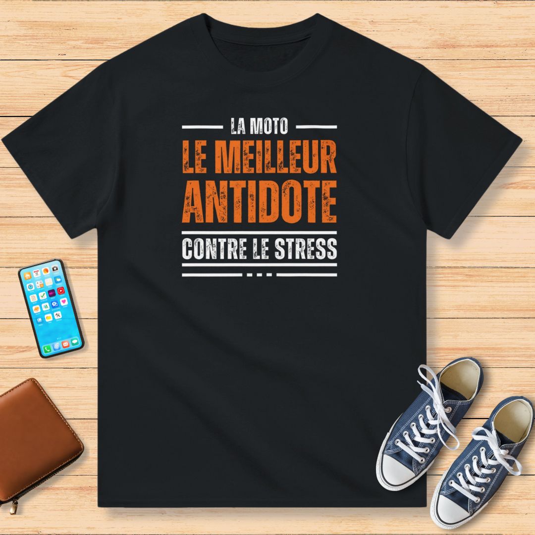 Contre Le Stress T-Shirt Noir