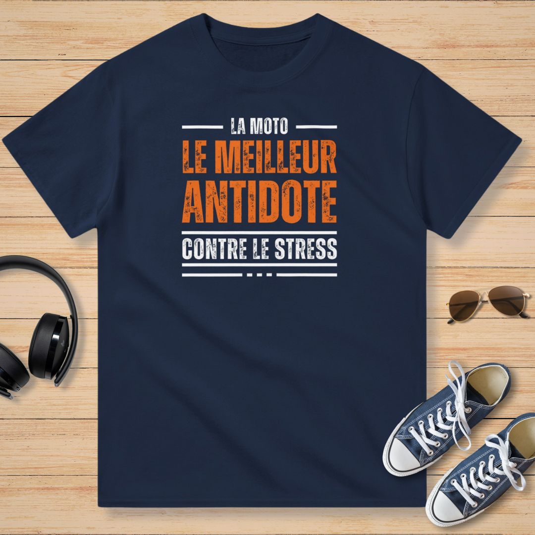 Contre Le Stress T-Shirt Marine