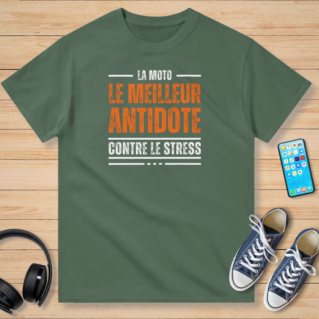 Contre Le Stress T-Shirt Vert militaire