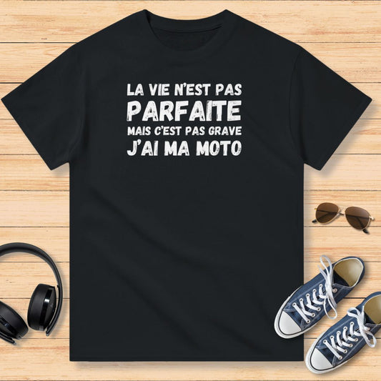 Pas Grave Ma Moto T-Shirt Noir