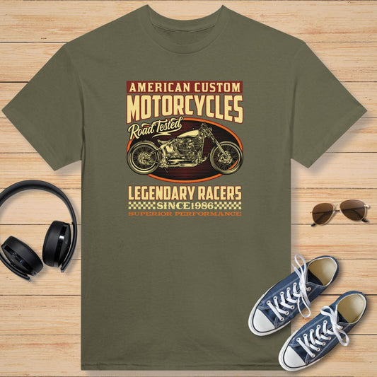 Legendary Racers 1986 T-Shirt Military Green