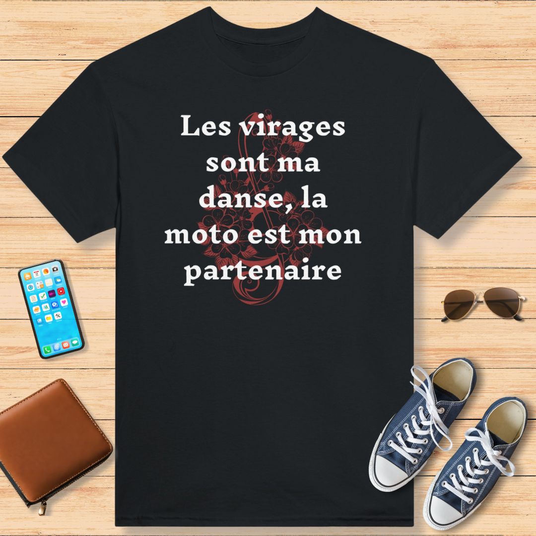 Les Virages Danse T-Shirt Noir