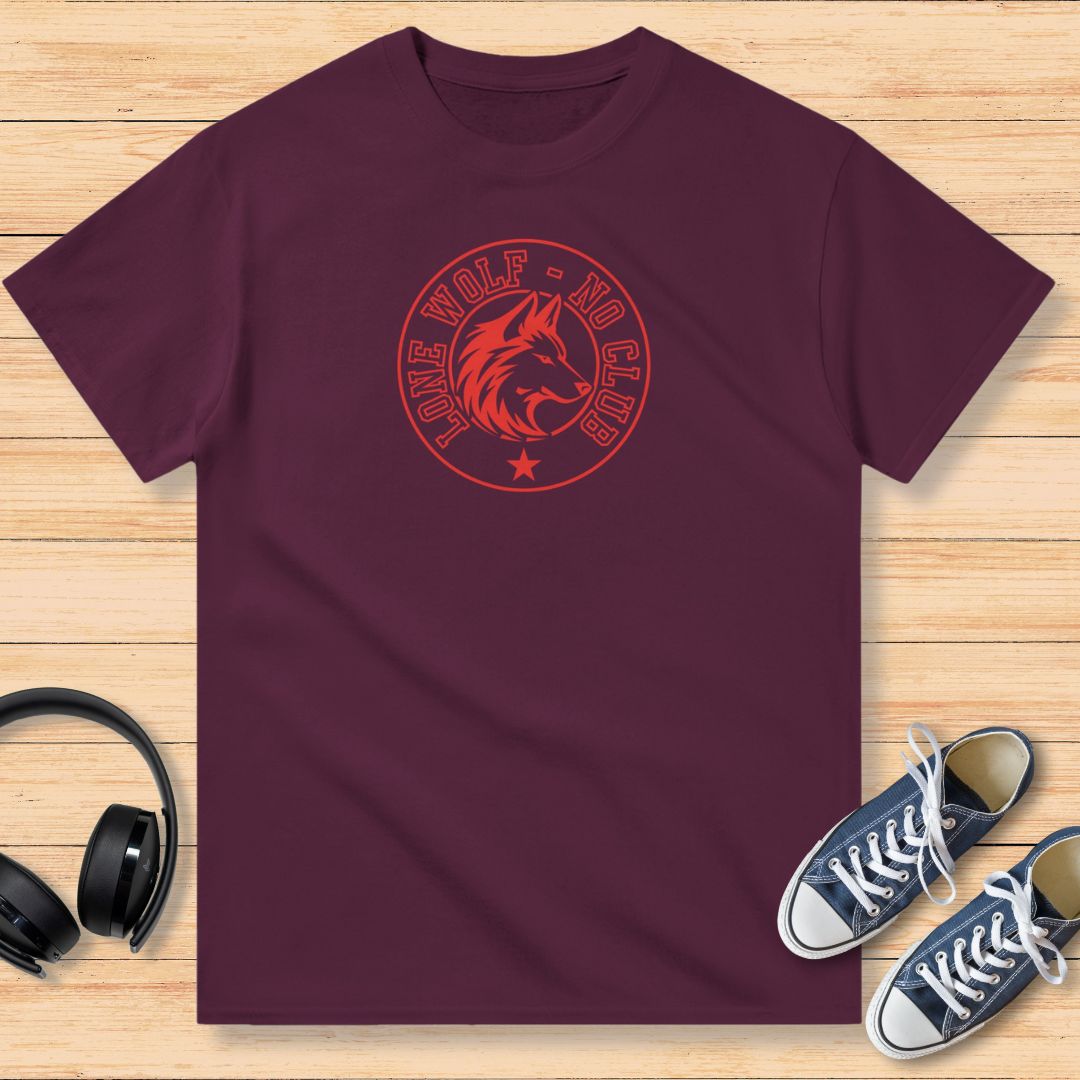 Lone Wolf T-Shirt Bordeaux