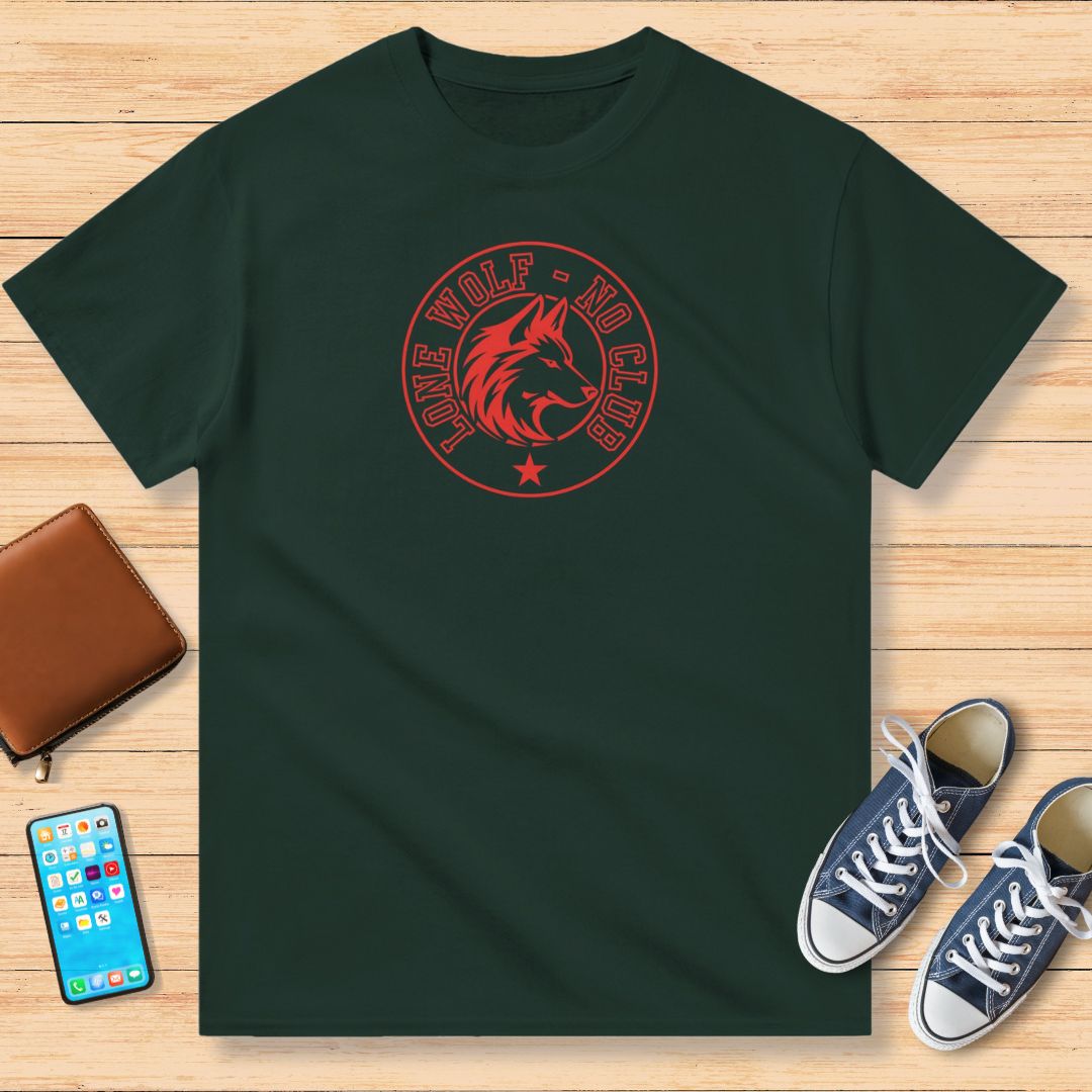 Lone Wolf T-Shirt Forest Green