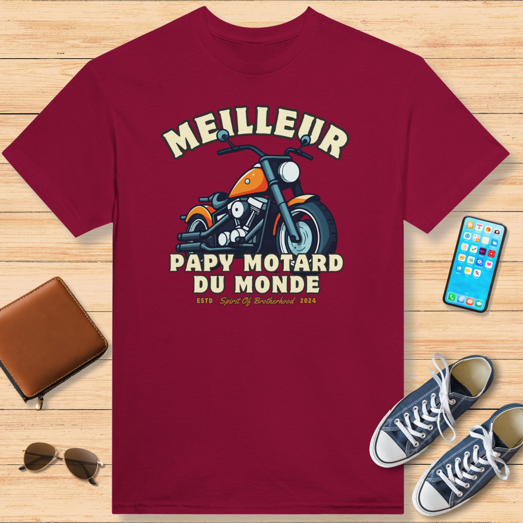 Meilleur Papy T-Shirt Rouge cardinal