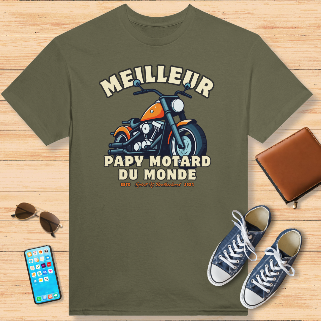 Meilleur Papy T-Shirt Military Green
