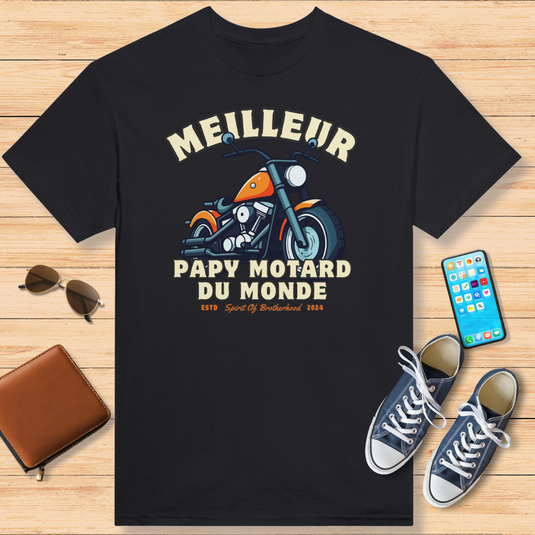 Meilleur Papy T-Shirt Noir