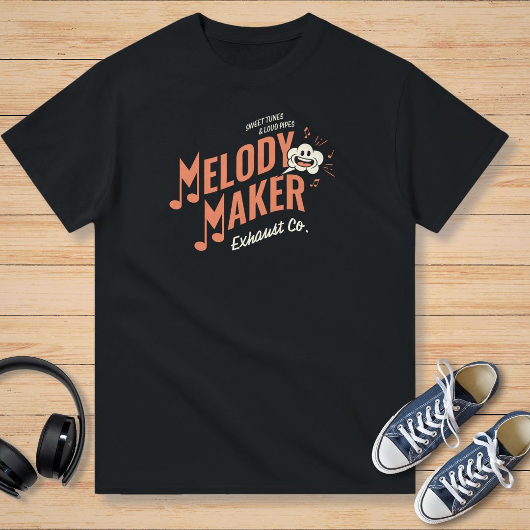 Melody Maker Exhaust T-Shirt Noir