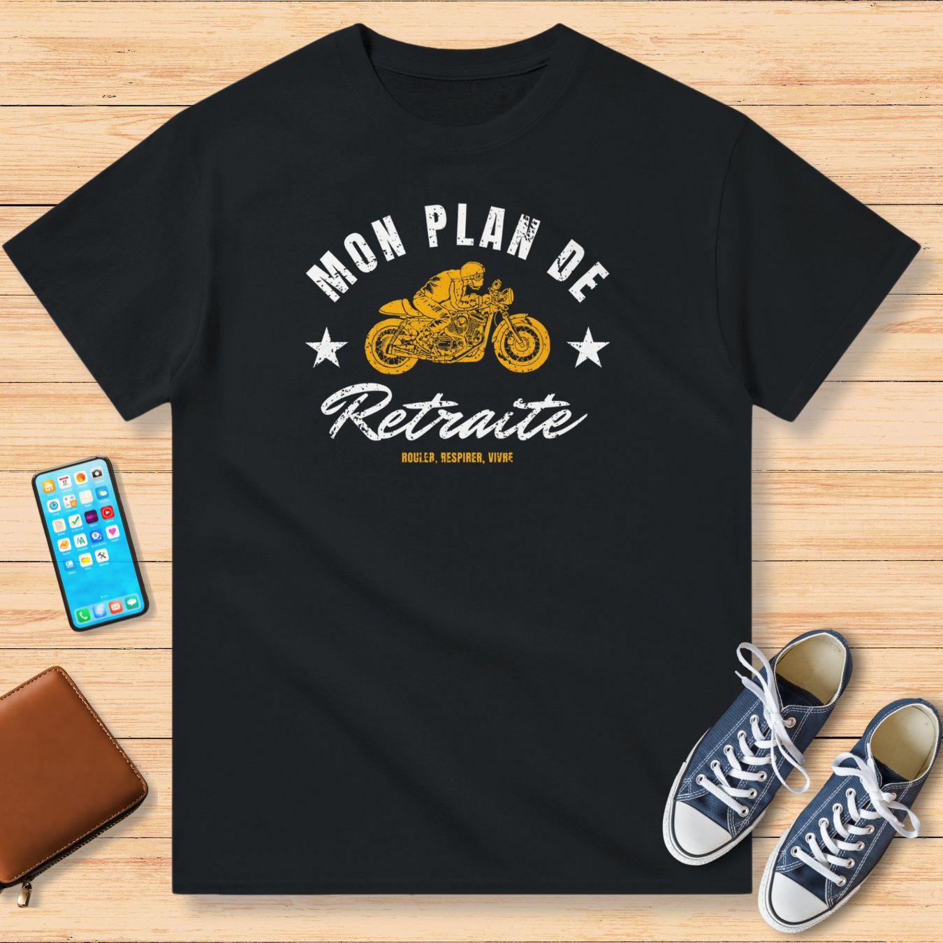 Plan De Retraite T-Shirt Noir