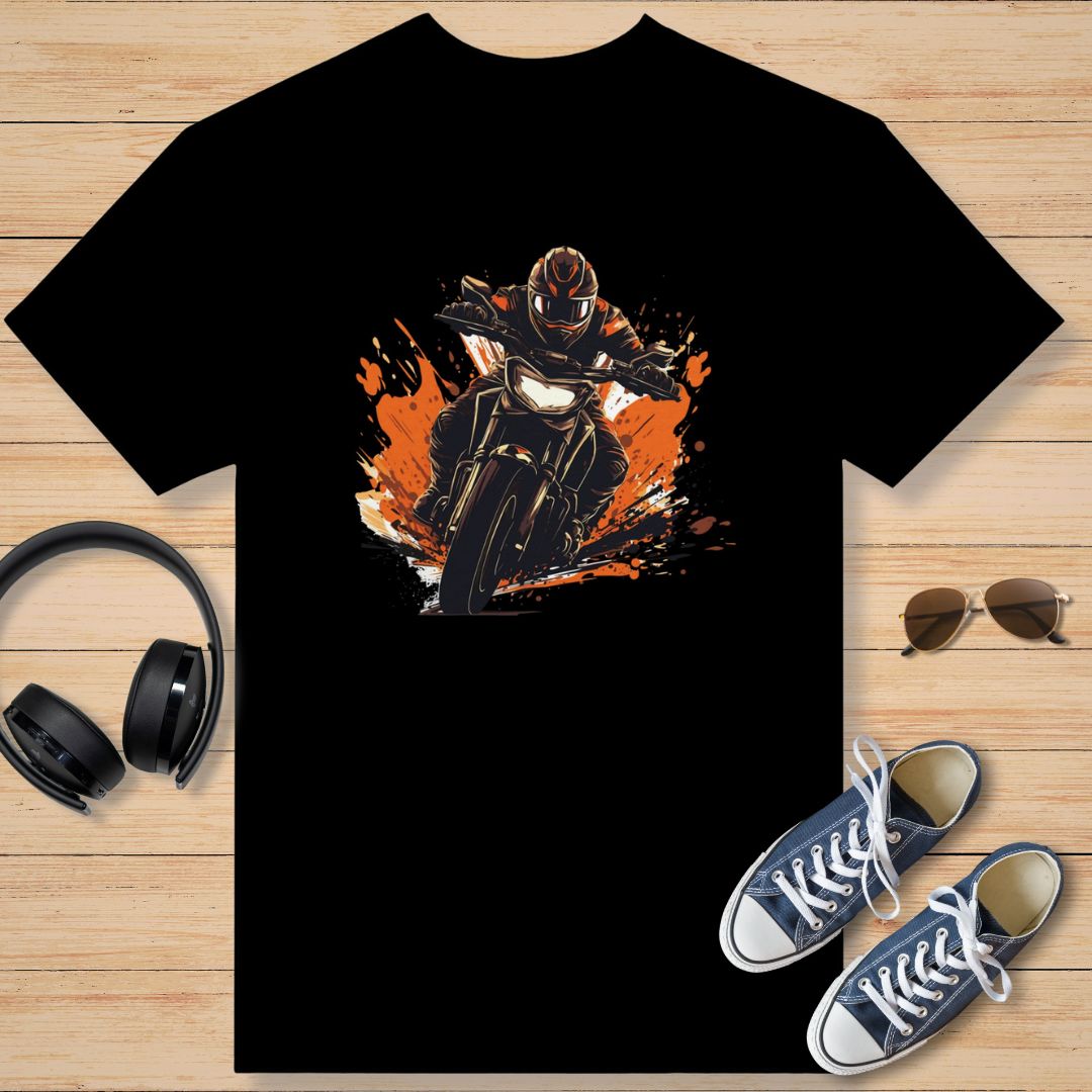 Motard Noir T-Shirt