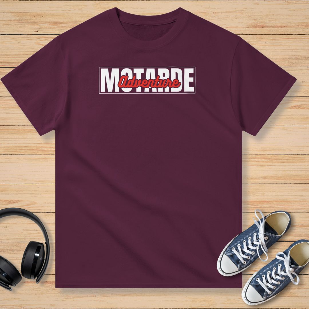 Motarde Adventure T-Shirt Bordeaux