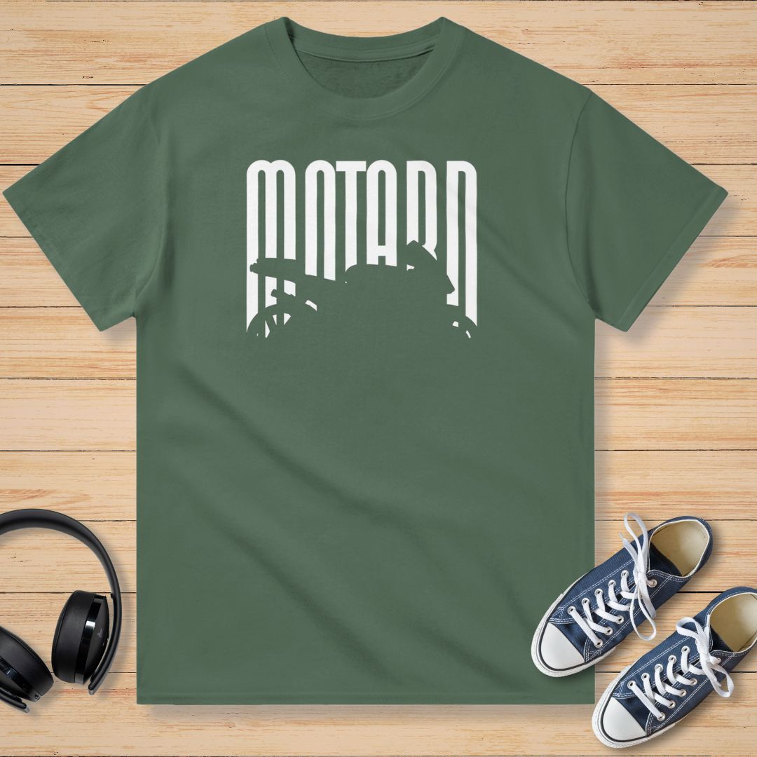 Motarde Silhouette T-Shirt Vert militaire