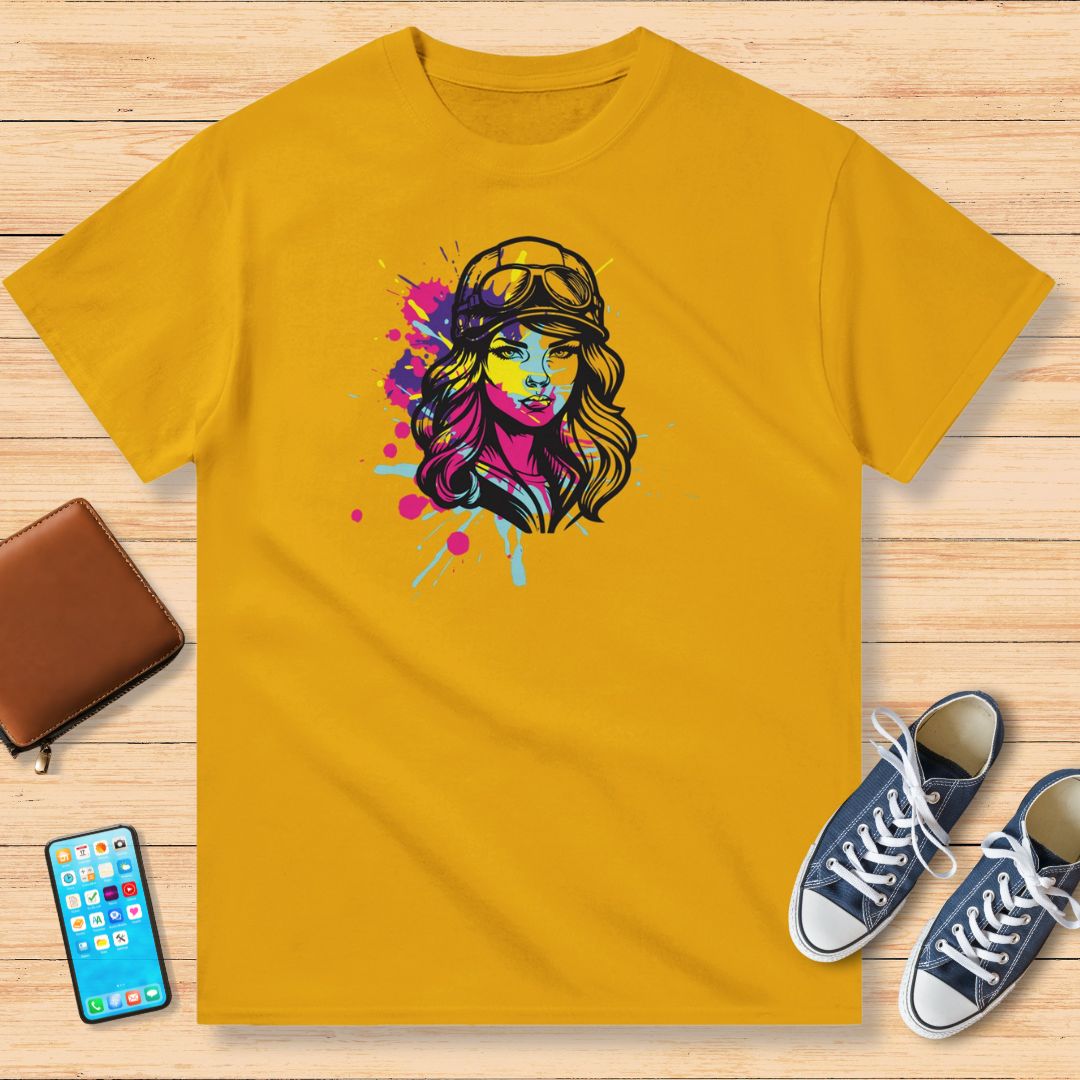 Motarde et Couleurs T-Shirt Gold