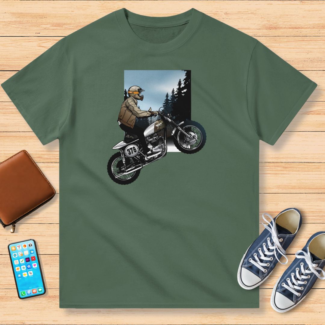 Moto 378 T-Shirt Vert militaire