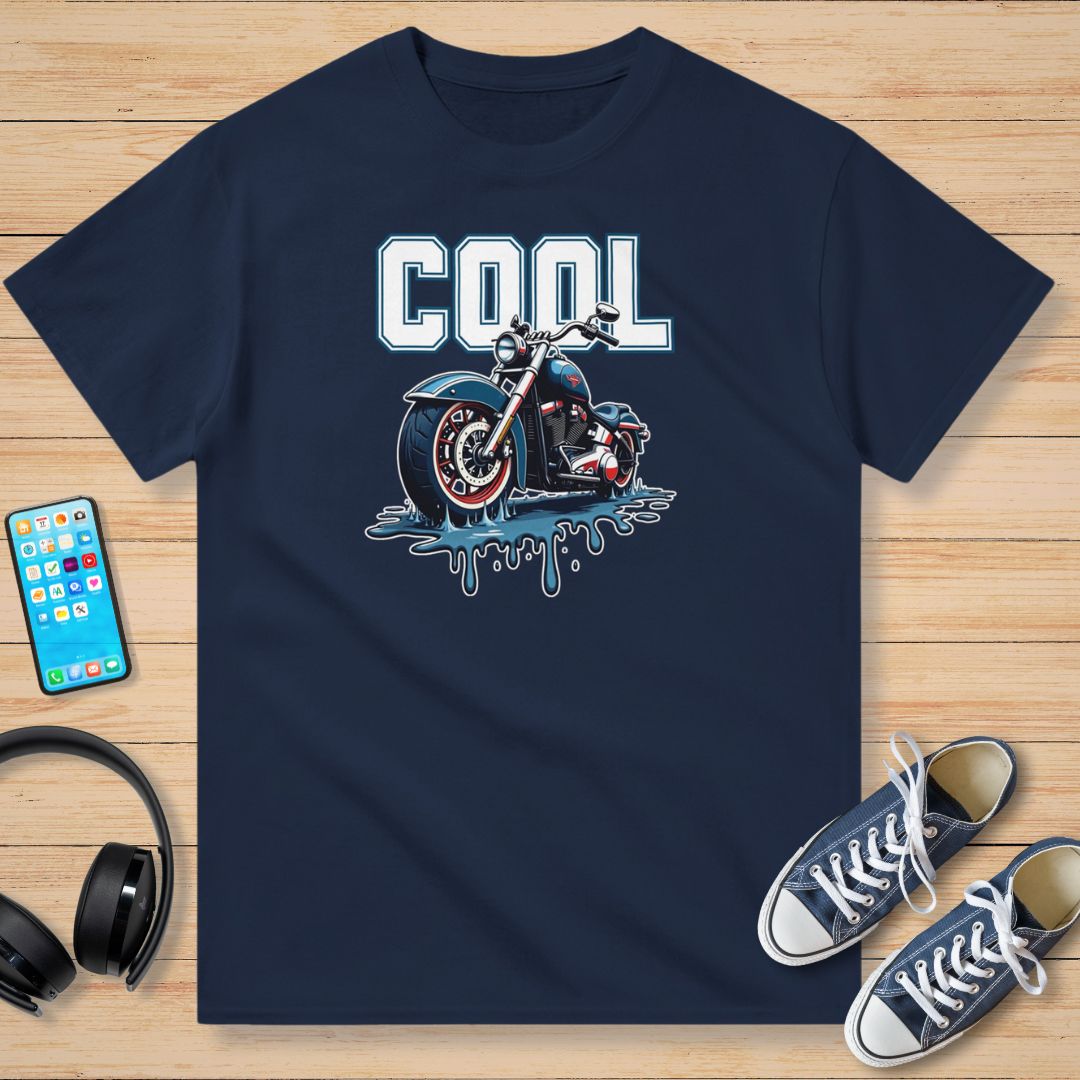 Moto Cool T-Shirt Marine