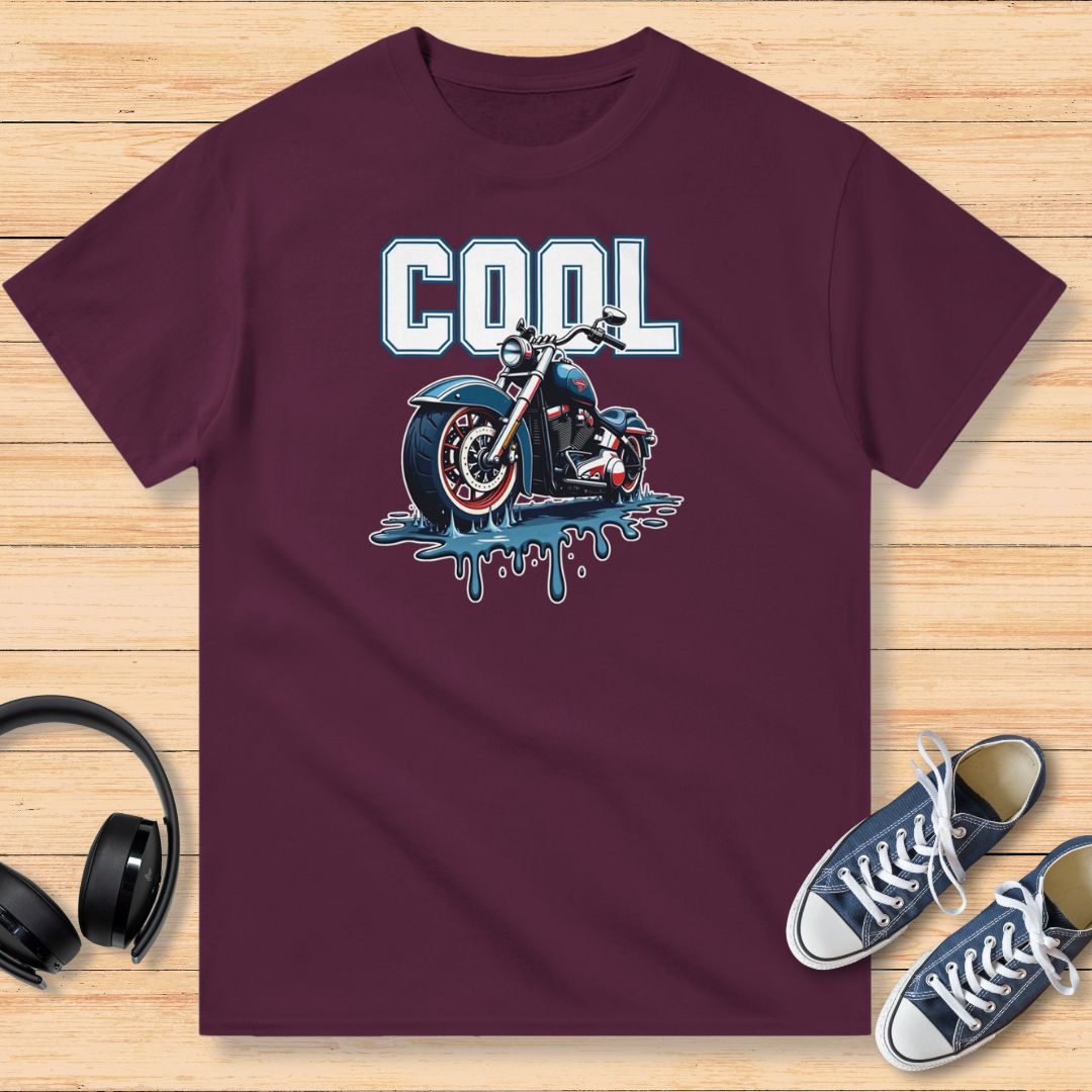 Moto Cool T-Shirt Bordeaux