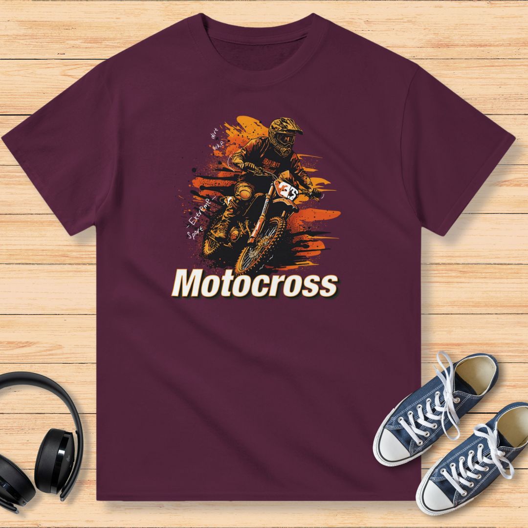 Motocross Extreme T-Shirt Bordeaux