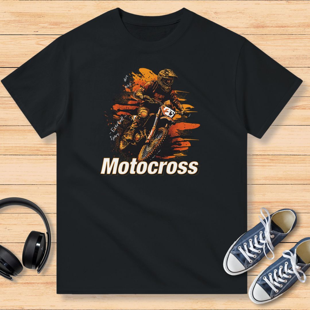 Motocross Extreme T-Shirt Noir