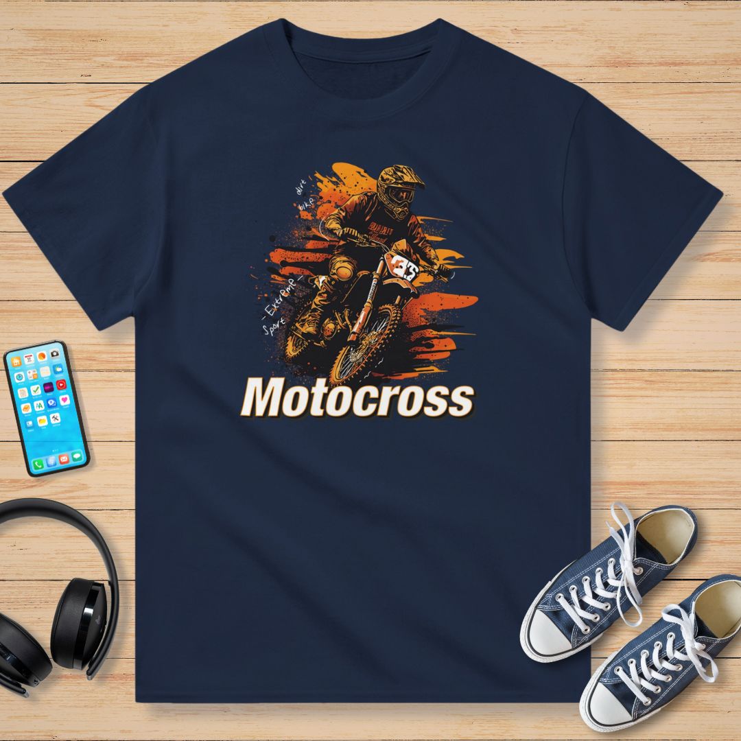 Motocross Extreme T-Shirt Marine