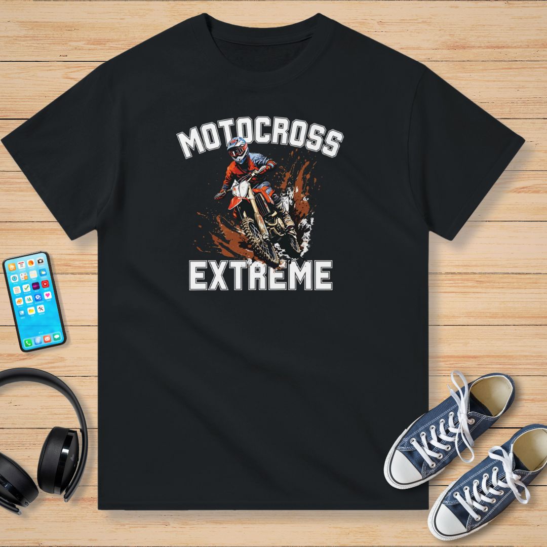 Motocross Extreme T-Shirt Noir