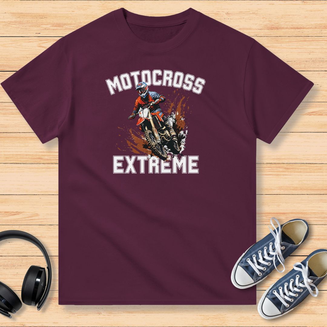 Motocross Extreme T-Shirt Bordeaux