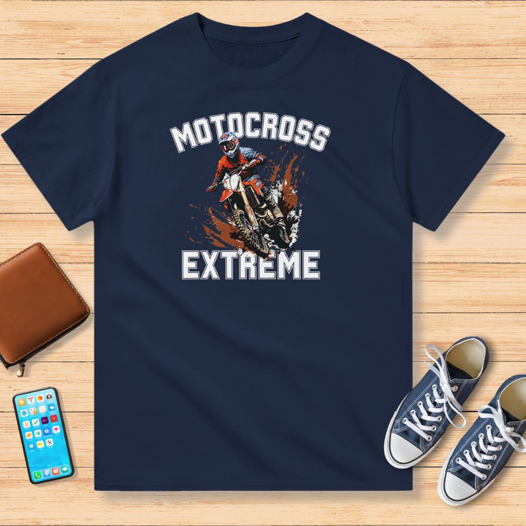 Motocross Extreme T-Shirt Marine