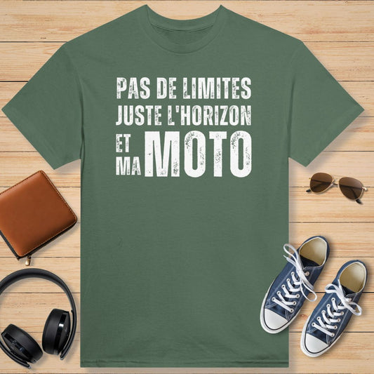 Pas de Limites Juste l'Horizon T-Shirt Military Green