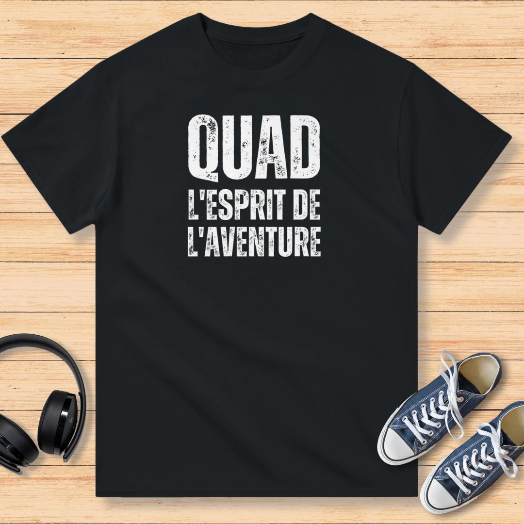 Quad l'Esprit de l'Aventure T-Shirt Noir