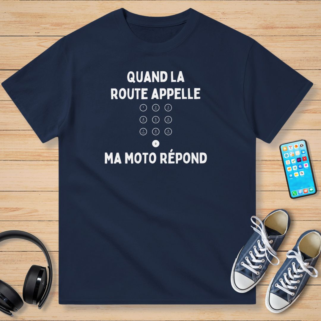 Route Appelle T-Shirt Marine