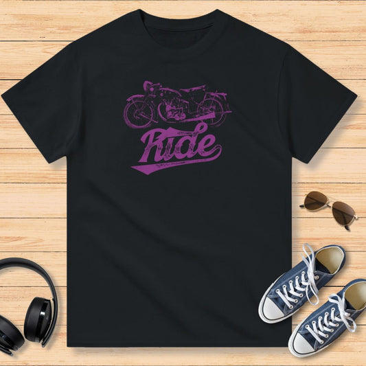 Ride Moto T-Shirt Black