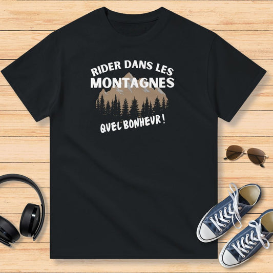 Les Montagnes T-Shirt Noir