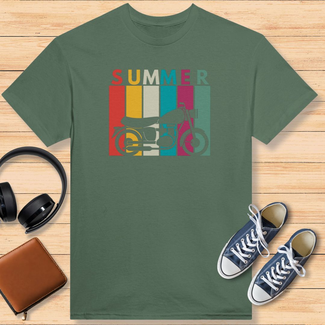 Summer Moto T-Shirt Military Green