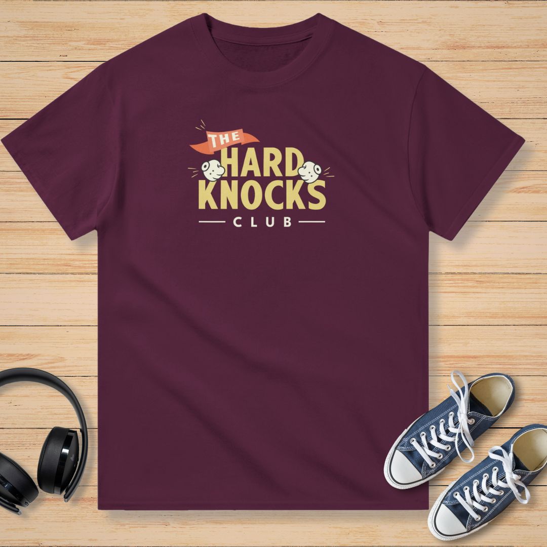 The Hard Knocks Club T-Shirt Bordeaux