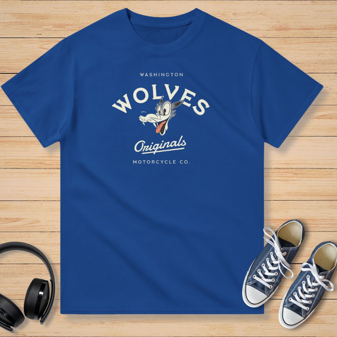 Washington Wolves Moto T-Shirt Royal