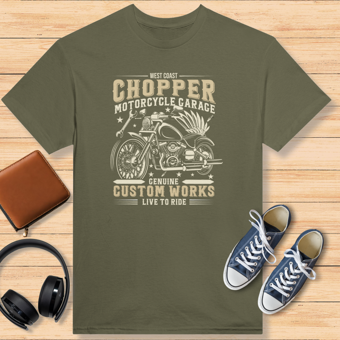 West Coast Chopper T-Shirt Military Green