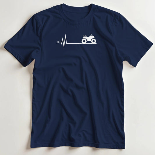 T-shirt en coupe unisexe et 100% coton en Marine S imprimé avec un design Coeur Quad T-Shirt .