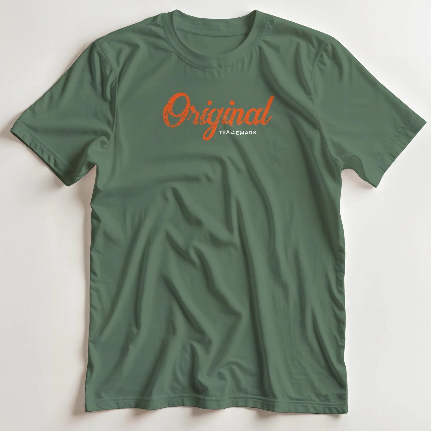 T-shirt en coupe unisexe et 100% coton en Vert Mil. imprimé avec un design Original T-Shirt .
