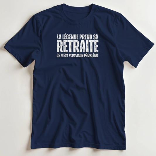T-shirt en coupe unisexe et 100% coton en Marine S imprimé avec un design Sa Retraite T-Shirt .